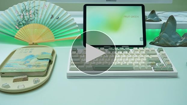 YUNZII 春のお茶 キーキャップセット 145キーキャップ PBTキーキャッ Amazon.com: YUNZII Spring Tea Dye Sub PBT Keycaps,145 Full